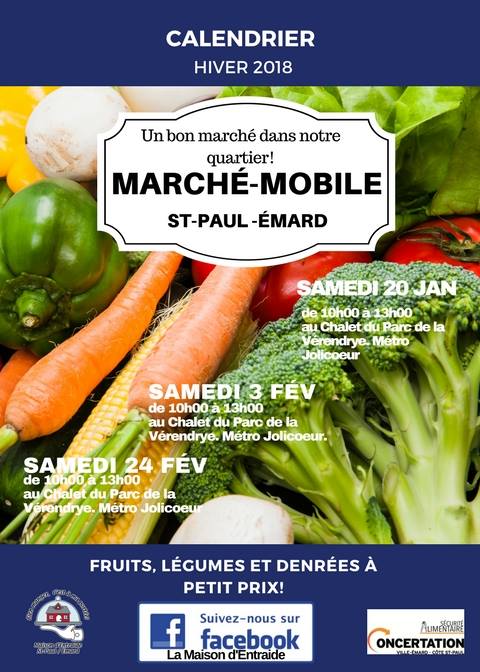 Affiche marché mobile